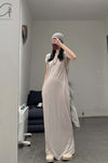 BORIS BIDJAN SABERIコットンノースリーブマキシドレスWDRESS4 F035